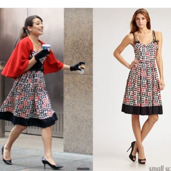 Milly Heidi Silk Red/Black Sundress Size 4 - Picture 1 of 10